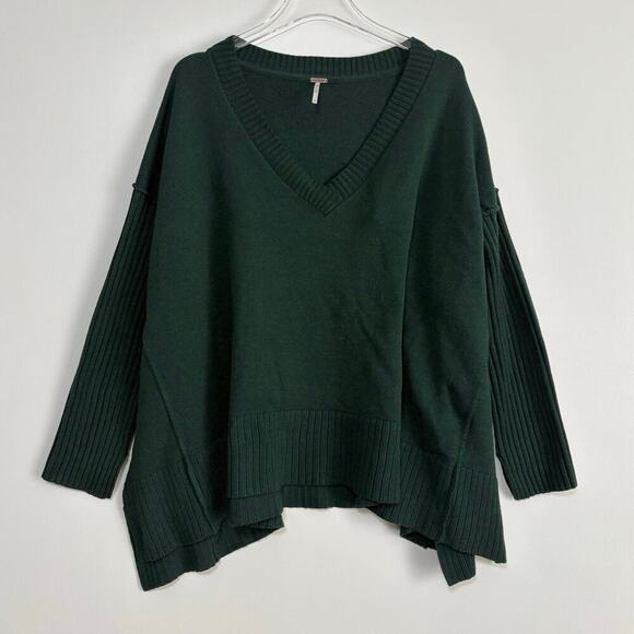 Free People Orion Sweater in Forest Green Size Small - Picture 5 of 6